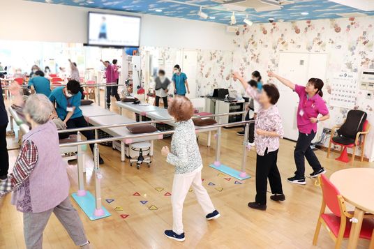 シニアが運動する部屋