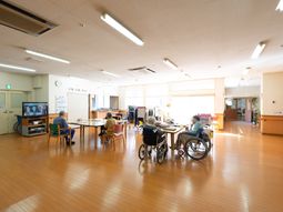 明るい共用スペース