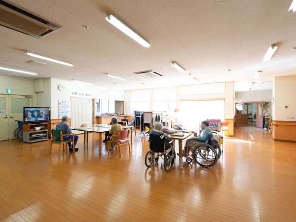 明るい共用スペース