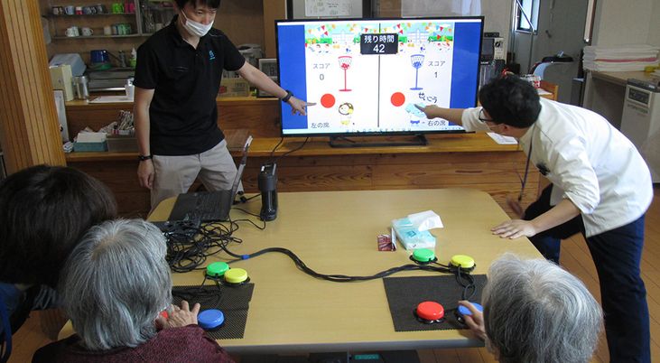 ゲームを楽しむ様子