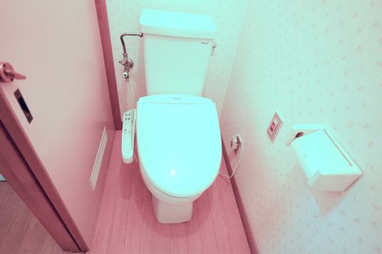 清潔なトイレの一角