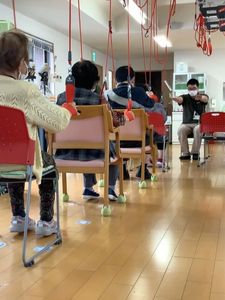 運動が行われている部屋