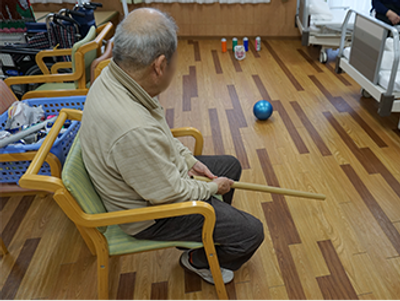 ゲームに参加する居室