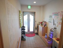 玄関付近のインフォメーションスペース