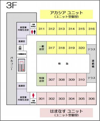 建物の配置図