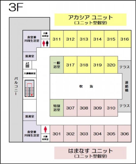 建物の配置図