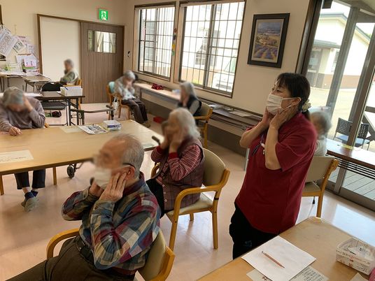 活動中の共用スペース
