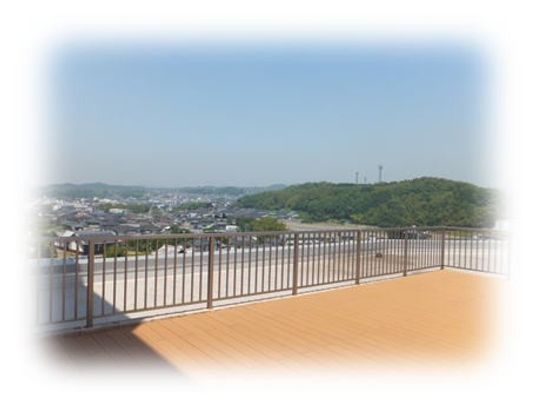 見晴らしのよいテラス  