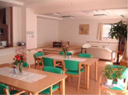 明るい共用スペース