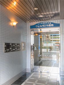 エントランスの通り抜け風景