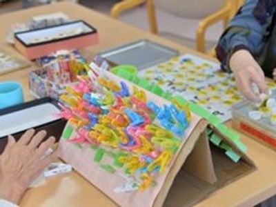手作業の様子