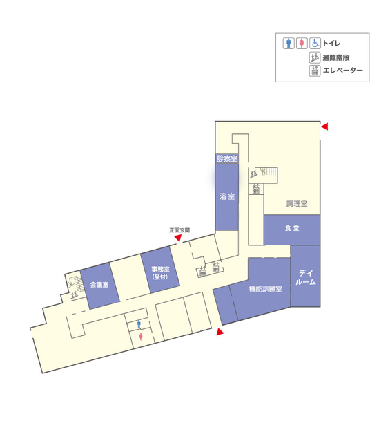 施設のフロアガイド