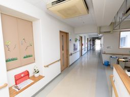 明るい廊下の様子