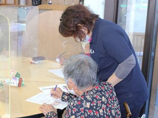 指導を受ける様子