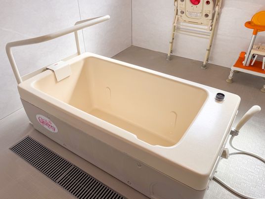 広い設備の浴室