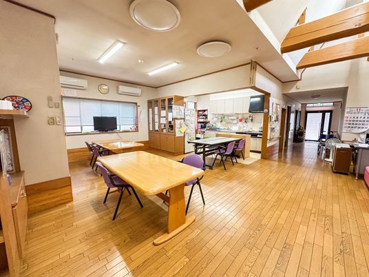 明るい共有スペース