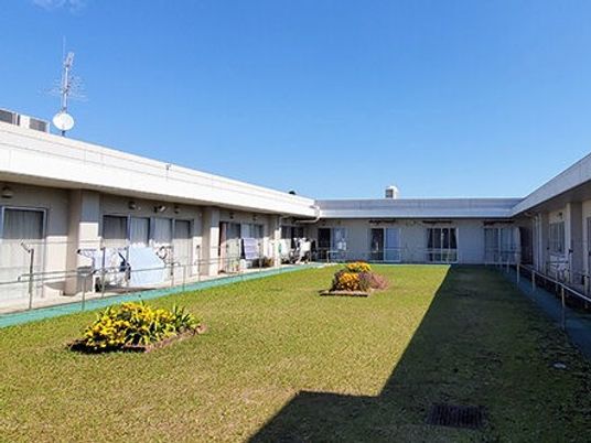 中庭のある建物  