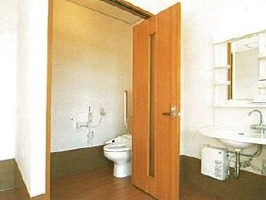清潔感あるトイレの一角