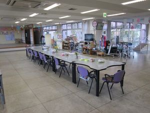 広い共有食堂  
