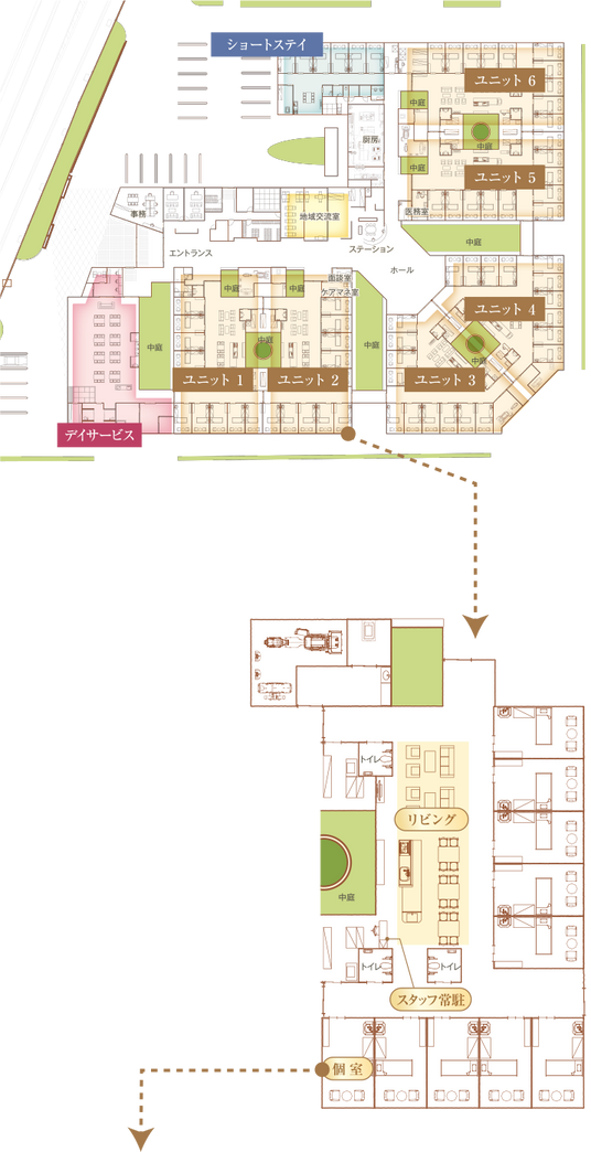 施設の間取り図