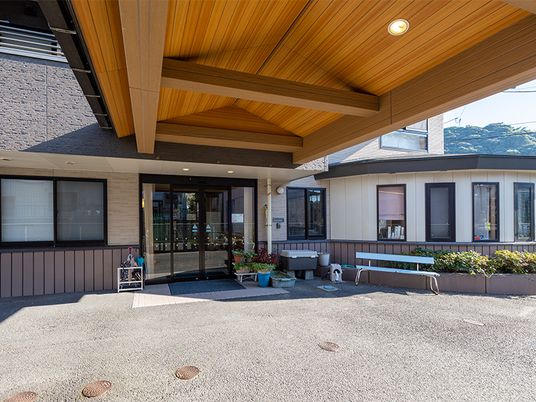 開放感あるエントランス