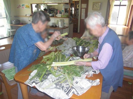 調理活動の一環の様子