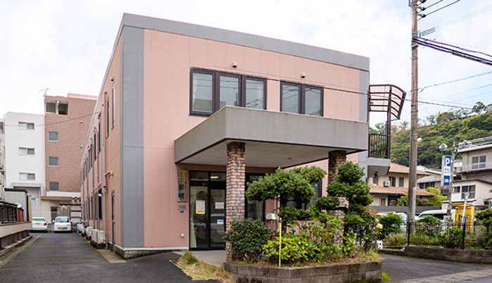 緑豊かな外観