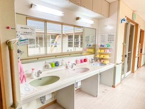 清掃が行き届いた洗面台