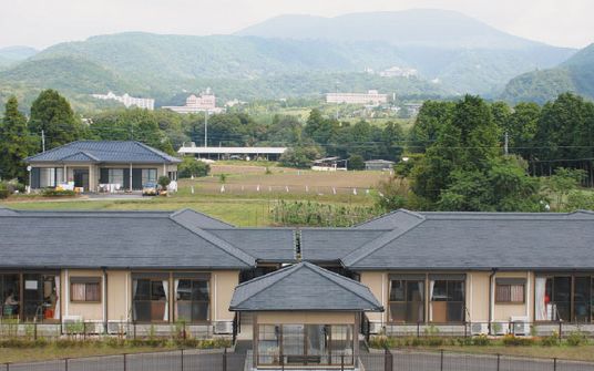 自然に囲まれた施設