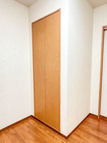 木製扉の収納スペース