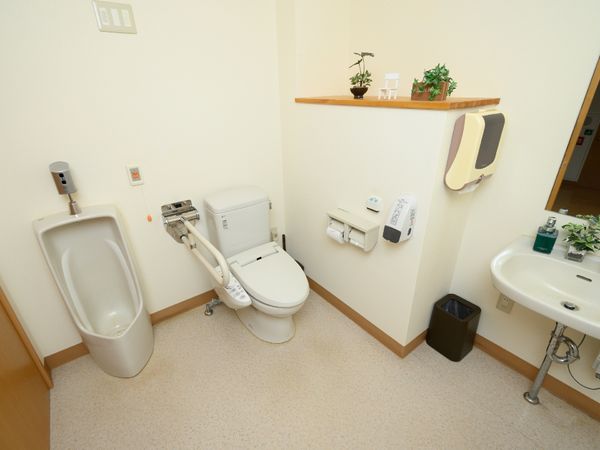清潔なトイレの一角