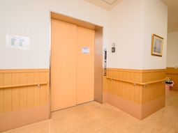 清潔感のある廊下とエレベーター