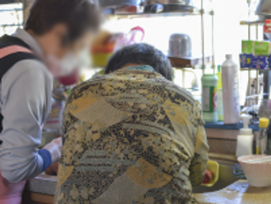 調理中の様子