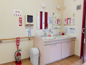 洗面台と手洗い設備