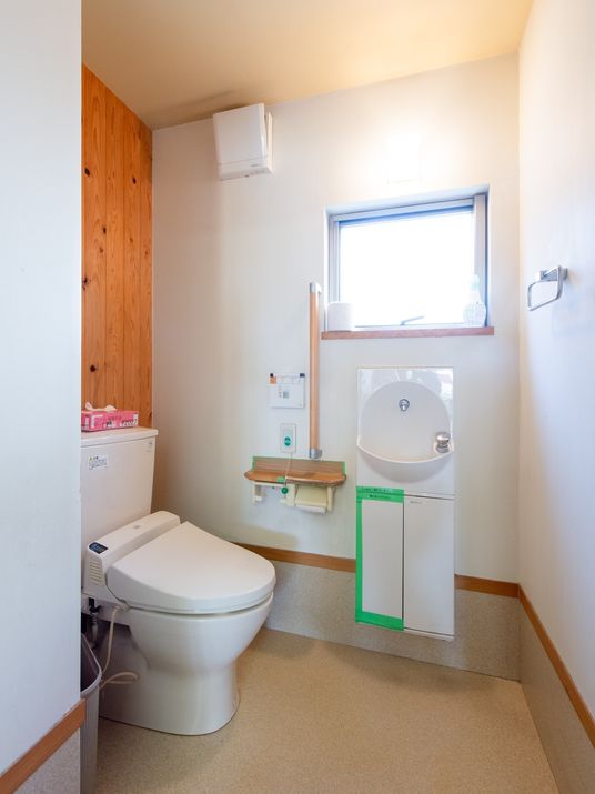 清潔なトイレの一角