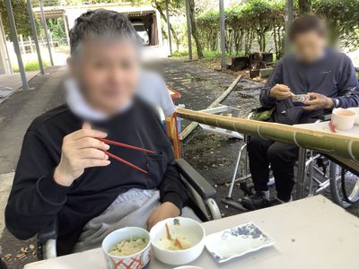 開放感のある屋外スペース