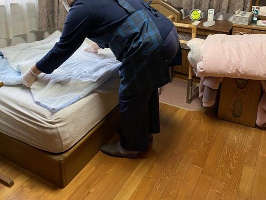 ベッド整備の居室  