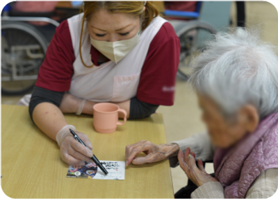 入居者支援の様子