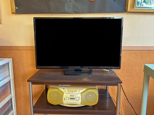 テレビと音楽プレイヤー  