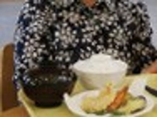 和風の食事の様子