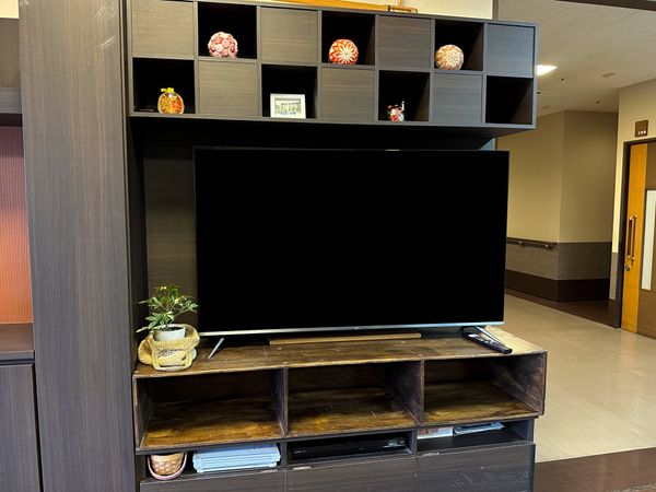 テレビのある共用スペース