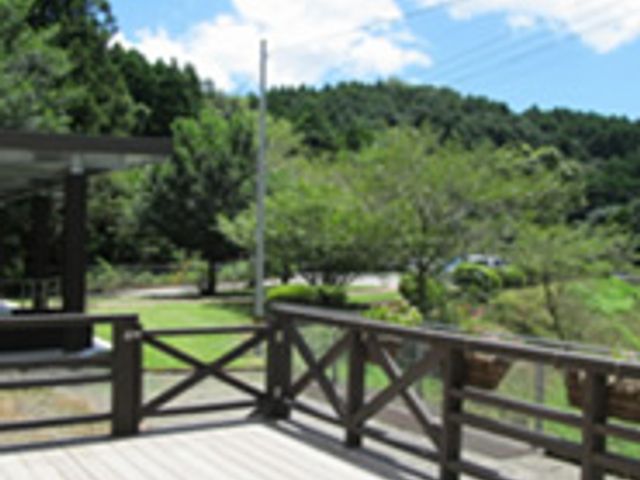 広いテラス テラス 自然に囲まれた広々としたテラスは、リラックスした雰囲気を提供しています。