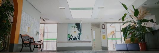 明るいエントランス