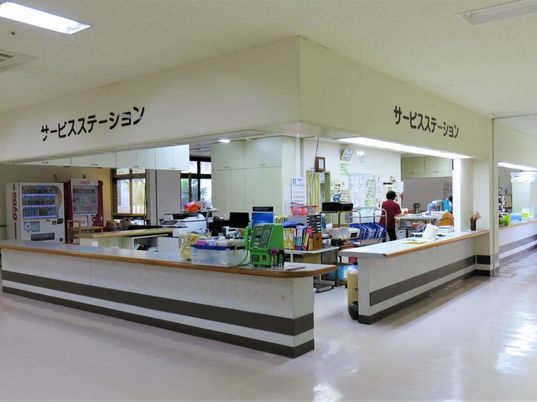 開放感ある受付