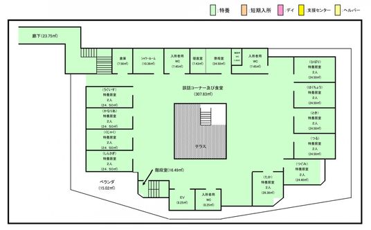 施設の平面図