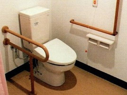 安全な設備のトイレ
