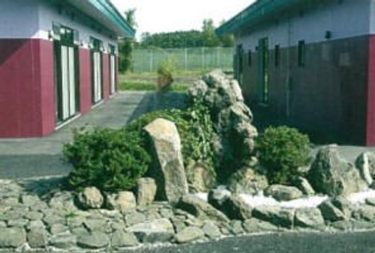 美しい庭の一角