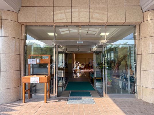 開放感ある入口