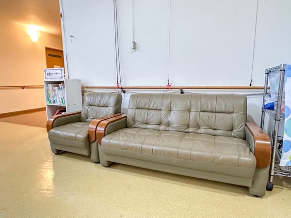 落ち着いた雰囲気の休憩室