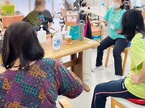 リビングでの交流